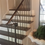 Interior stair railing