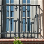 Iron balcony rails