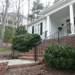 Home exterior railing custom fit