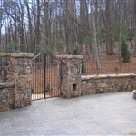 Steel gate and railing