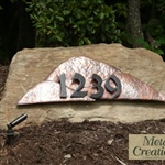 Custom metal street numbers