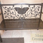 Custom butterfly bench