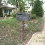 Custom design mailbox and post