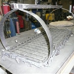 One of a kind metal pot rack