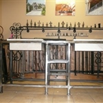 Metal creations desk and showroom