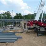 Structural steel crane work