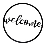 Custom Steel welcome sign